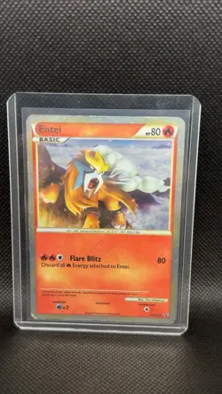 Entei HGSS20 Promo HeartGold SoulSilver Pokemon Card Holo Foil Rare LP/NM - Image 1