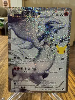Pokemon TCG Reshiram Celebrations Classic Collection Card 113/114 NM - Image 1