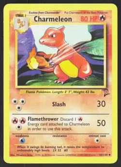 Charmeleon 35/130 Base Set 2 Pokemon Card NM - Image 1