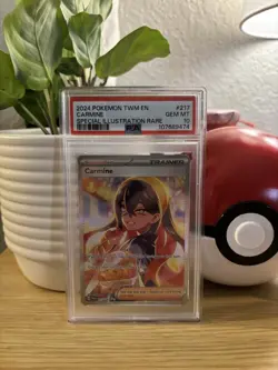 PSA 10 GEM MINT Carmine 217/167 Special Illustration Rare Pokemon Card - Image 1