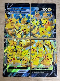 Pikachu V-Union [Set of 4] SWSH: Sword & Shield Promo Cards Holo Pokemon TCG - Image 1