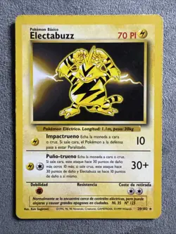ELECTABUZZ - 20/102 - Base Set - Pokemon Card - MP - Image 1