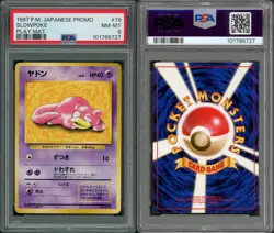 (PSA 8) PM 1997 Slowpoke #79 Play Mat Rare Promo Mint Japanese Pokemon Card 9 💎 - Image 3