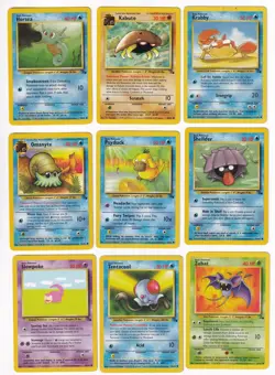 Pokemon Fossil COMPLETE SET Uncommon/Common Vintage WOTC 32 Card Lot MP-NM - Image 4