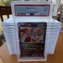 Pokemon Reshiram 161 Japanese XY Promo Card Pokemon Center 2015 PSA 9 - Image 1