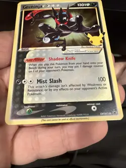 Pokemon Celebrations ETB SWSH144 Grenjnja Gold Star Promo Card - Image 2