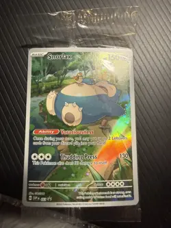 Snorlax SVP EN 051 Black Star Promo Scarlet & Violet Pokemon 151 Card - SEALED - Image 1