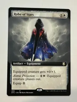 Robe of Stars (Extended Art) #280 (NM) Forgotten Realms AFC Magic MTG - Image 1