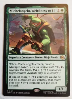 Michelangelo, Weirdness to 11 Teenage Mutant Ninja Turtles Regular Rare NM+ - Image 1