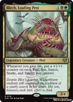 Blech, Loafing Pest [SOS - 176] - NM [Foil] TCG MTG - Image 1