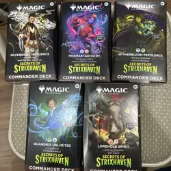 Sealed Secrets of Strixhaven Set of 5 Commander Decks Magic Presale Ships 4/24 - Image 1
