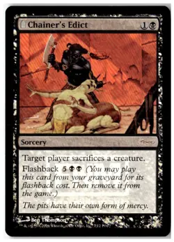 MTG Foil Chainer's Edict - FNM Promos Moderately Played English - Image 1