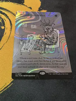 Demonic Consultation (Halo Foil) R 0031 - Secret Lair Encyclopedia of Magic - Image 2