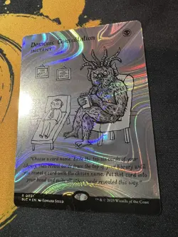 Demonic Consultation (Halo Foil) R 0031 - Secret Lair Encyclopedia of Magic - Image 3