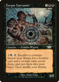 Corpse Harvester Uncommon Legions Magic: The Gathering Lightly Played - Image 1