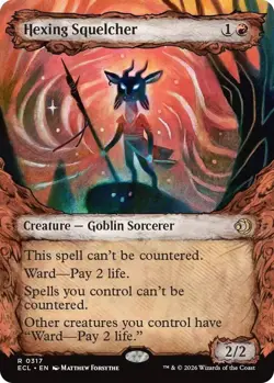 Magic The Gathering FOIL Hexing Squelcher (Showcase), Lorwyn Eclipsed (ECL) - Image 1