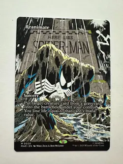 MTG Marvel's Spider-Man Reanimate Borderless Non-Foil Nm - Image 1
