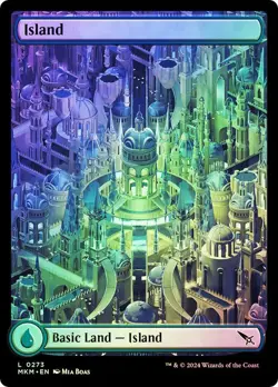 Foil Island (Full Art) [Murders at Karlov Manor] MTG - Image 1