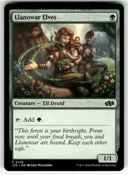 LLANOWAR ELVES #149 MTG FOUNDATIONS JUMPSTART - Image 1