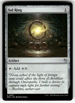 SOL RING (0057) #57 MTG COMMANDER: AETHERDRIFT UNCOMMON - Image 1