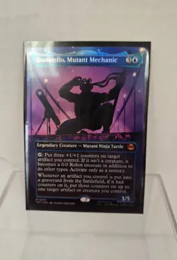 Magic the Gathering TMNT Donatello, Mutant Mechanic Borderless Foil *Near Mint* - Image 1