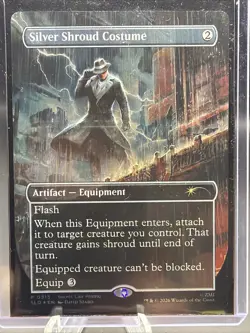 Silver Shroud Costume Promo 0915 Secret Lair Drop Foil MTG - Image 2