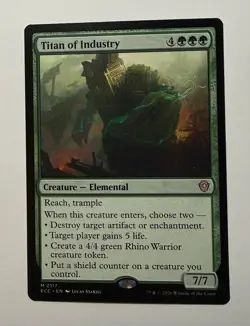 Titan of Industry 117 NM Lorwyn Eclipsed Commander MTG - Image 1