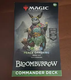 MtG Magic BloomBurrow Peace Offering Commander Deck Group Hug Ms. Bumbleflower - Image 1