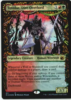Tovolar, Dire Overlord (Showcase) 311 Rare Innistrad: Midnight Hunt Foil NM - Image 2