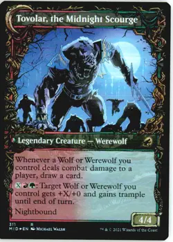 Tovolar, Dire Overlord (Showcase) 311 Rare Innistrad: Midnight Hunt Foil NM - Image 3
