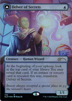 Delver of Secrets (722) - Secret Lair Cute to Brute - 722 - NM Foil - Image 2