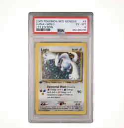 PSA 6 Lugia 1st Edition Holo Neo Genesis #9 2000 Pokemon EX-MT Rare Vintage - Image 1