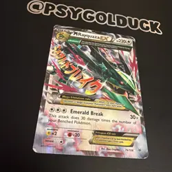 M Rayquaza EX 76/108 Full Art Ultra Rare Holo Pokemon TCG Roaring Skies DMG B19 - Image 2