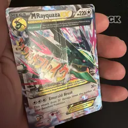 M Rayquaza EX 76/108 Full Art Ultra Rare Holo Pokemon TCG Roaring Skies DMG B19 - Image 4