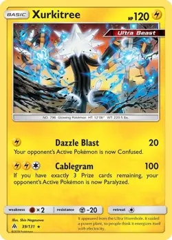 Xurkitree (39/131) Rare NM SM06 SM - Forbidden Light Pokemon TCG - Image 1