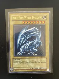 RARE HOLO Konami Blue-Eyes White Dragon SDK-001 Yu-Gi-Oh! - Image 1