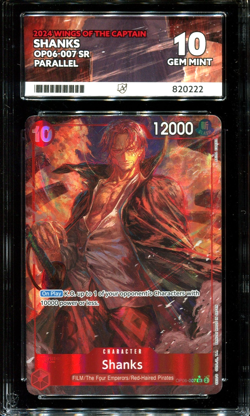 ACE 10 Shanks OP06-007 Alt Art SR Wings Of The Captain One Piece English - Image 1