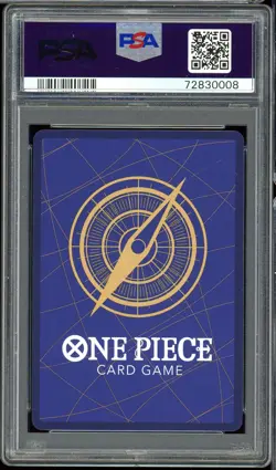 2022 Japanese One Piece Romance Dawn Trafalgar Law OP01-047 PSA 10 Gem Mint - Image 2