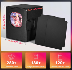 MTG Deck Box for Commander Display|With 2 Card Dividers|Trading Card Storage Box - Image 3