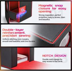 MTG Deck Box for Commander Display|With 2 Card Dividers|Trading Card Storage Box - Image 5