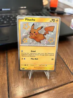 Pokemon Pikachu SV: Paldean Fates Shiny Rare Holo 131/091 2024 - Image 1