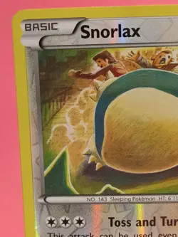 Pokemon TCG Snorlax 77/124 XY Fates Collide Reverse Holo Rare Lightly Played - Image 4