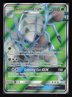 Golisopod GX (Full Art) Holo Ultra Rare Pokemon SM - Burning Shadows 129/147 LP - Image 1