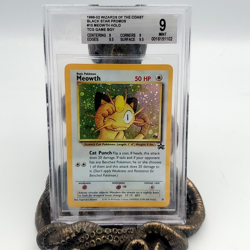 Pokemon Meowth TCG Game Boy Black Star Holo Promo #10 BGS 9 Mint - Image 1