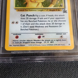 Pokemon Meowth TCG Game Boy Black Star Holo Promo #10 BGS 9 Mint - Image 5