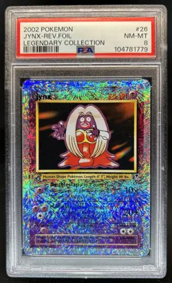 2002 Pokemon Legendary Jynx Reverse Holo #26/110 PSA 8 - Image 1