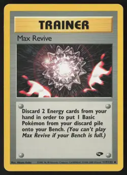 Max Revive 117/132 Uncommon Gym Challenge Pokemon Moderately Played - Image 1