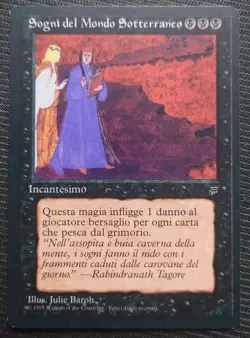 Mtg Rare Old Frame First Edition Underworld Dreams Italian Version Leg Edh - Image 1