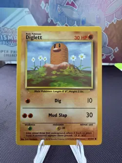 Pokemon Diglett 47/102 Base Set NM Vintage WOTC 1999 Non Holo Clean - Image 1