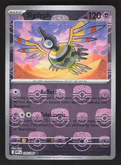 Sigilyph 038/086 Master Ball Pokemon TCG SV: White Flare NM - Image 1